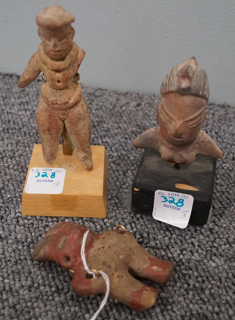LOT (3) PRE-COLUMBIAN OLMEC POTTERY INCLUDING (2) (1 of 1)