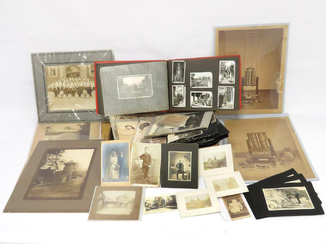 LOT ASSORTED VINTAGE PHOTOGRAPHY INCLUDING ALBUMS, (1 of 6)