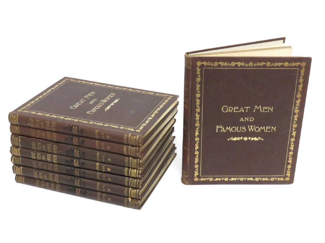 SET (8) VOLUMES-GREAT MEN AND FAMOUS WOMEN, C.F. HORNE, (1 of 4)