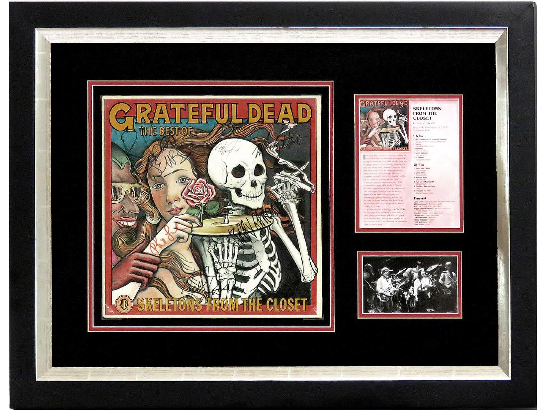 GRATEFUL DEAD BAND SIGNED ALBUM INCLUDING JERRY GARCIA, (1 of 9)