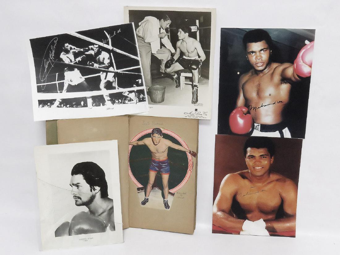 LOT (6) ASSORTED BOXING INCLUDING AUTOGRAPH PICTURES (1 of 9)