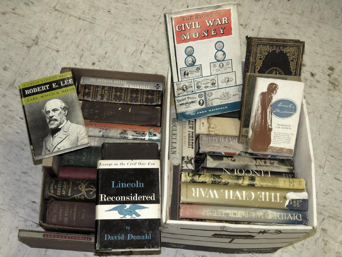 LOT (2) BOXES INCLUDING (41) ASSORTED VOLUMES-CIVIL WAR (1 of 4)