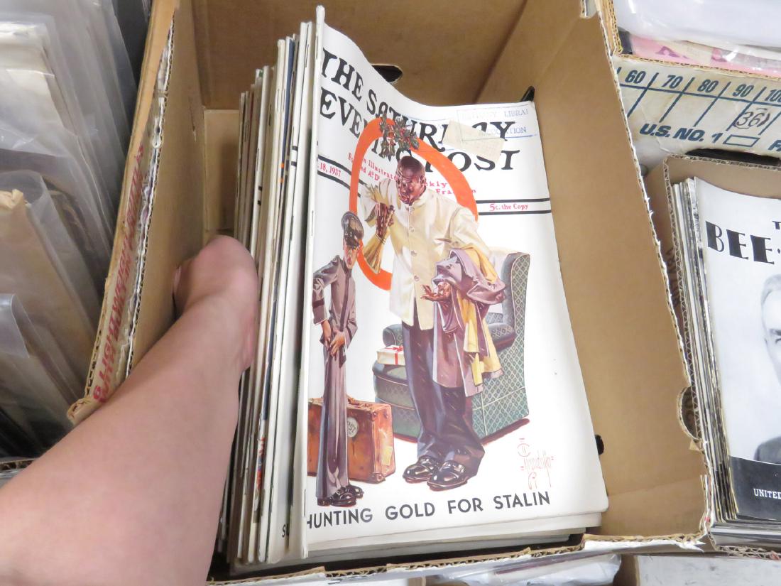 LOT (32) SATURDAY EVENING POST MAGAZINES-1937, 1939, (1 of 1)