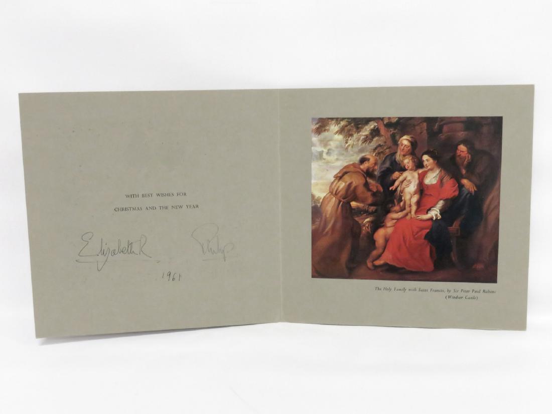 QUEEN ELIZABETH/PRINCE PHILIP SIGNED 1961 ROYAL (1 of 5)
