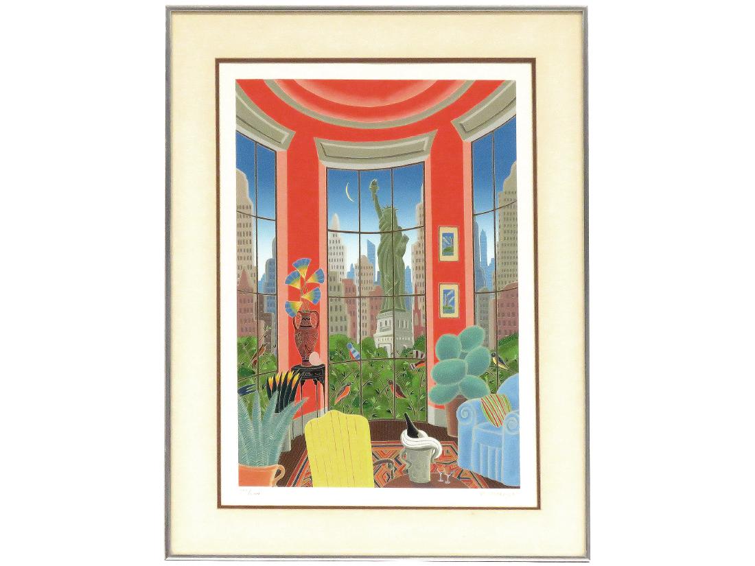 THOMAS F. MCKNIGHT (AMERICAN 1941-), SERIGRAPH, "MUSIC (1 of 4)