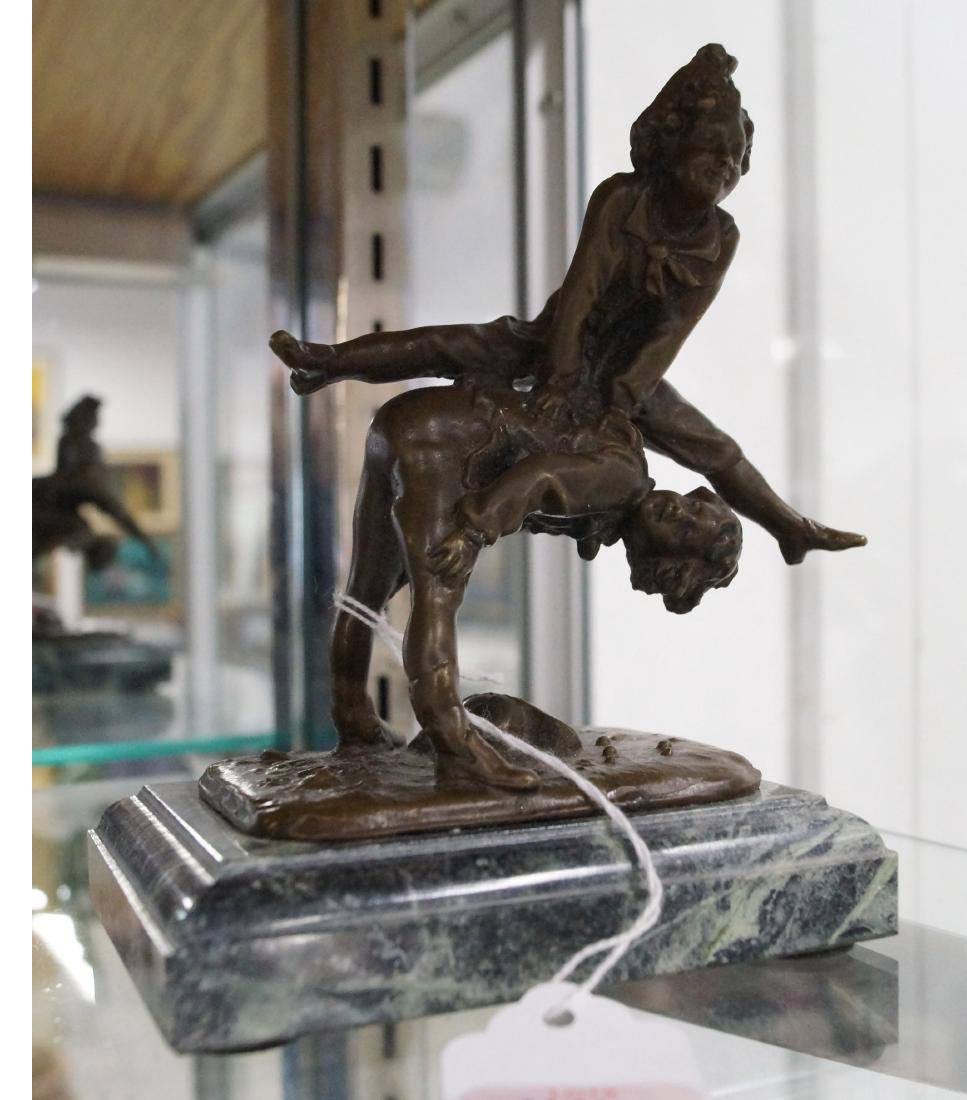 CONTINENTAL SCHOOL (20TH CENTURY), BRONZE GROUP, LEAP (1 of 1)