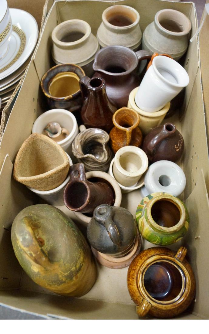 LOT ASSORTED STONEWARE AND POTTERY MINIATURES, 19/20TH (1 of 1)
