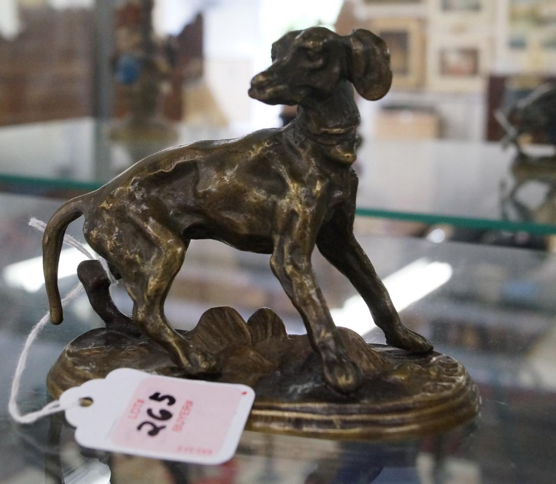 AFTER P.J. MENE, BRONZE, FIGURE OF A HUNTING DOG, (1 of 1)