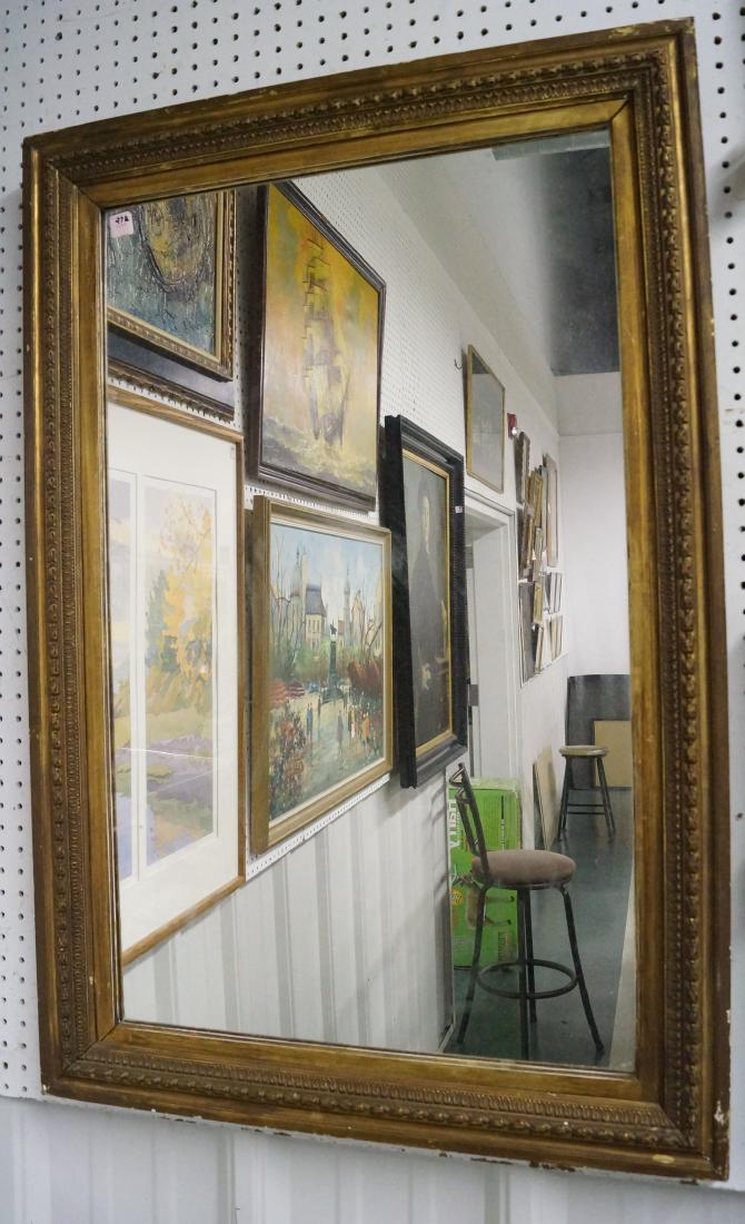 GILT FRAMED HALL MIRROR. 42 1/4 X 48 1/4" (1 of 1)