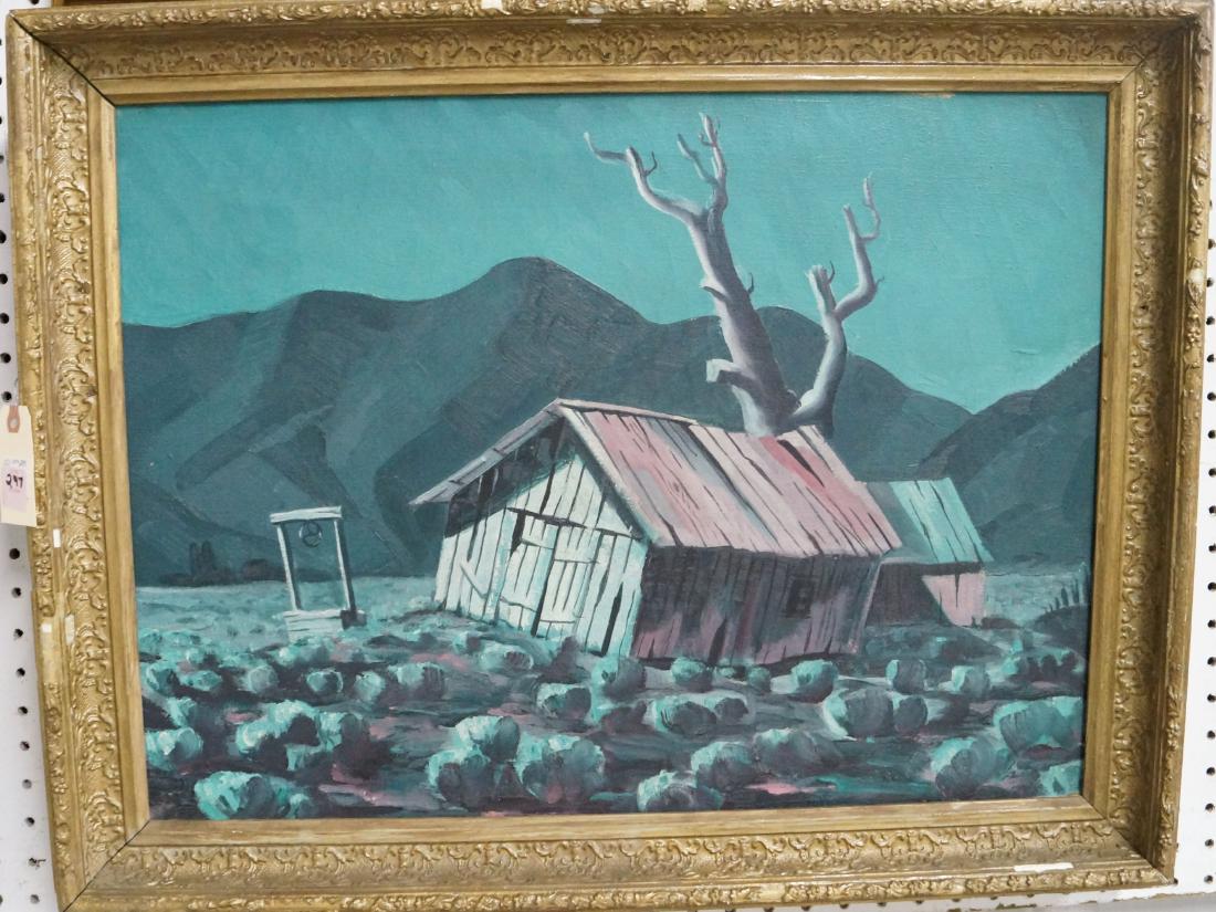 STUDENT OF EMIL BISTTRAM, OIL ON CANVAS, "COMPOSITION (1 of 1)