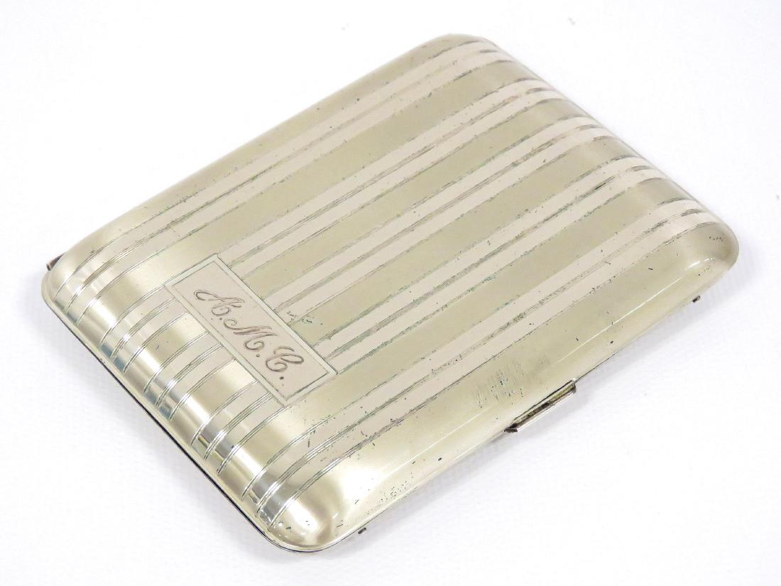 VINTAGE ELGIN AMERICAN STERLING SILVER CIGARETTE CASE,
