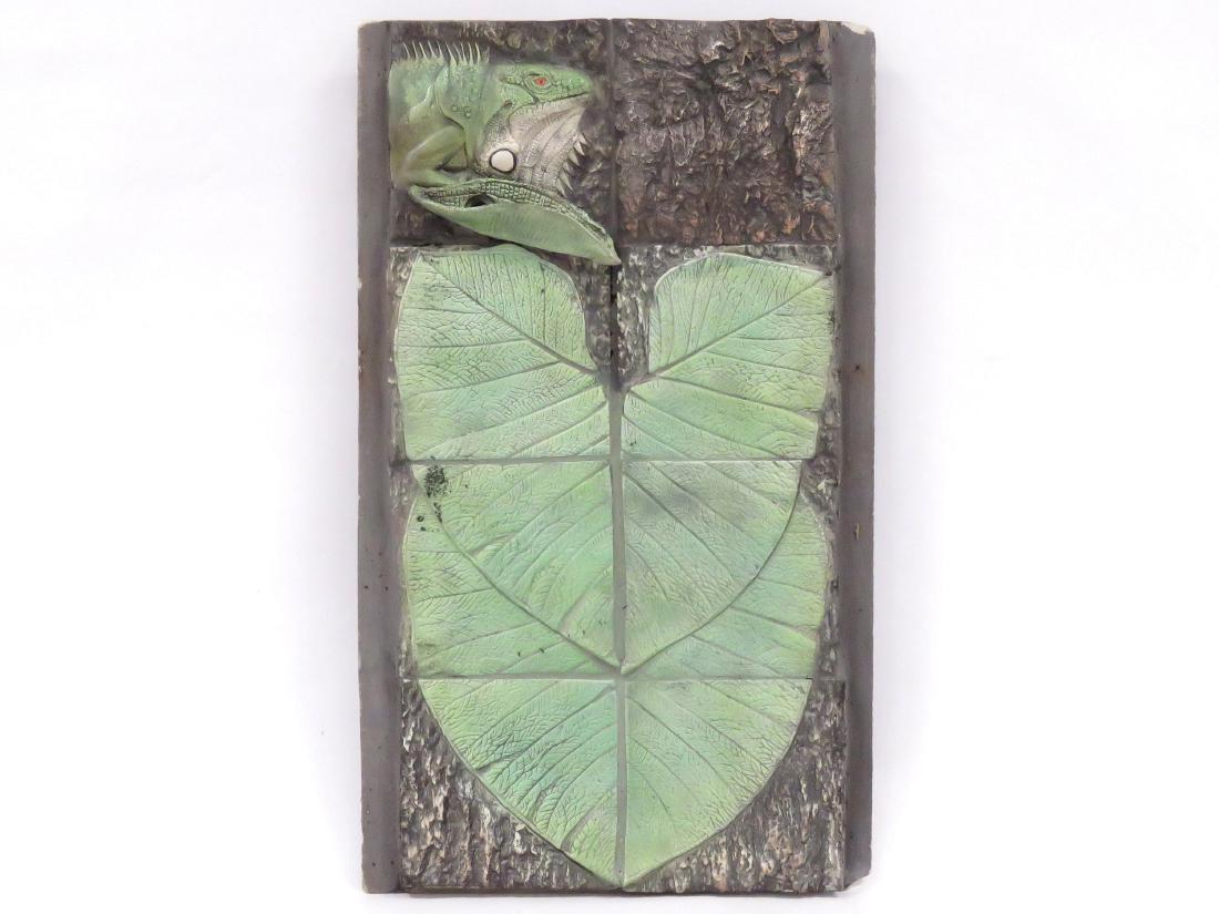 SURVING STUDIOS HIGH RELIEF CERAMIC WALL FOUNTAIN TILE. (1 of 4)