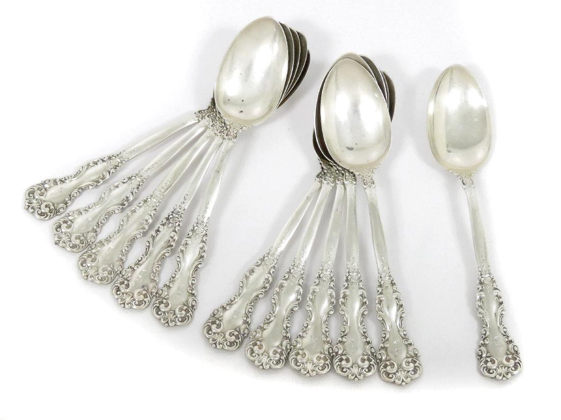 SET (11) INTERNATIONAL "LITCHFIELD" STERLING TEASPOONS, (1 of 3)
