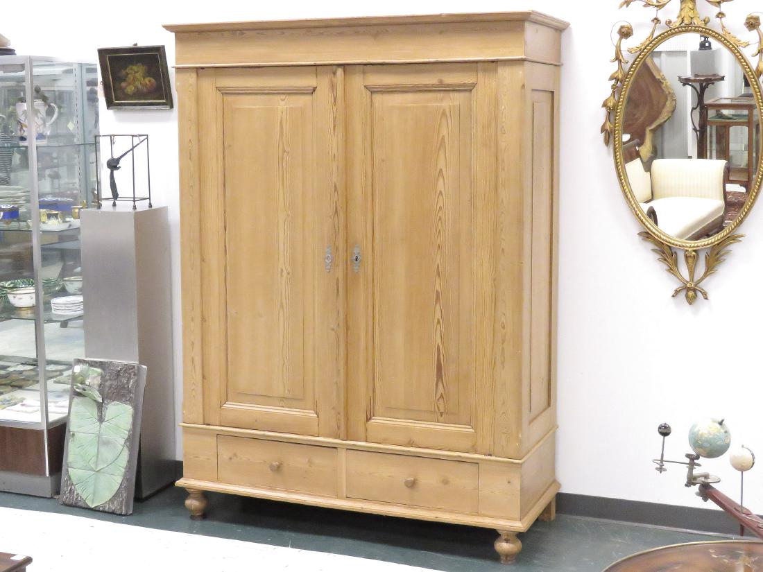 CONTINENTAL POLISHED PINE CABINET, 19TH CENTURY. HEIGHT (1 of 3)