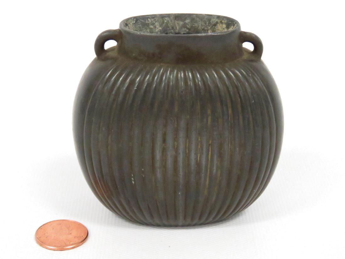 JUST ANDERSEN (DENMARK 20TH CENTURY), PEWTER HANDLED: JUST ANDERSEN (DENMARK 20TH CENTURY), PEWTER HANDLED VESSEL, #1758. HEIGHT 2 7/8"