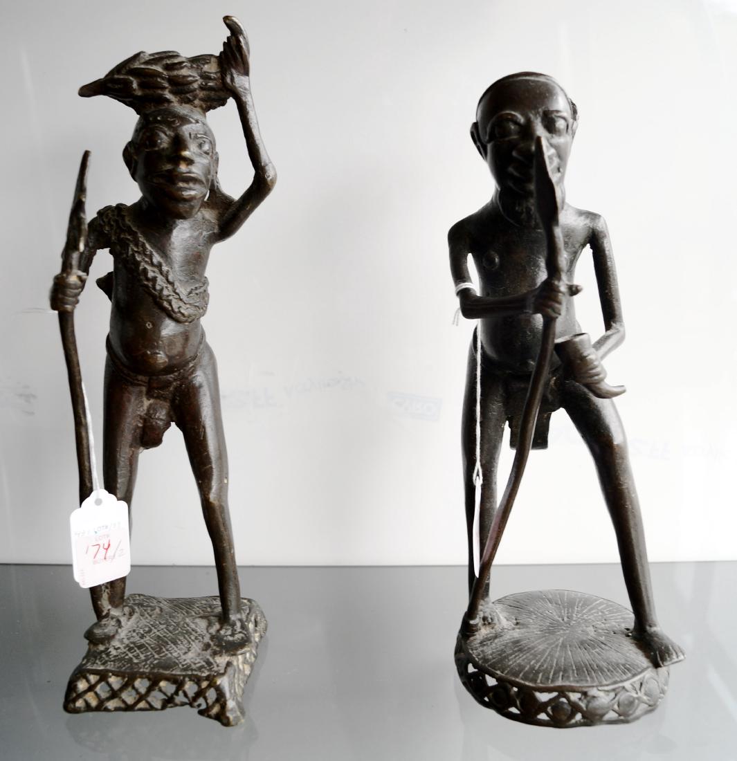 LOT (2) BAUMUM/GRASSLANDS BRONZE FIGURES OF (1 of 1)