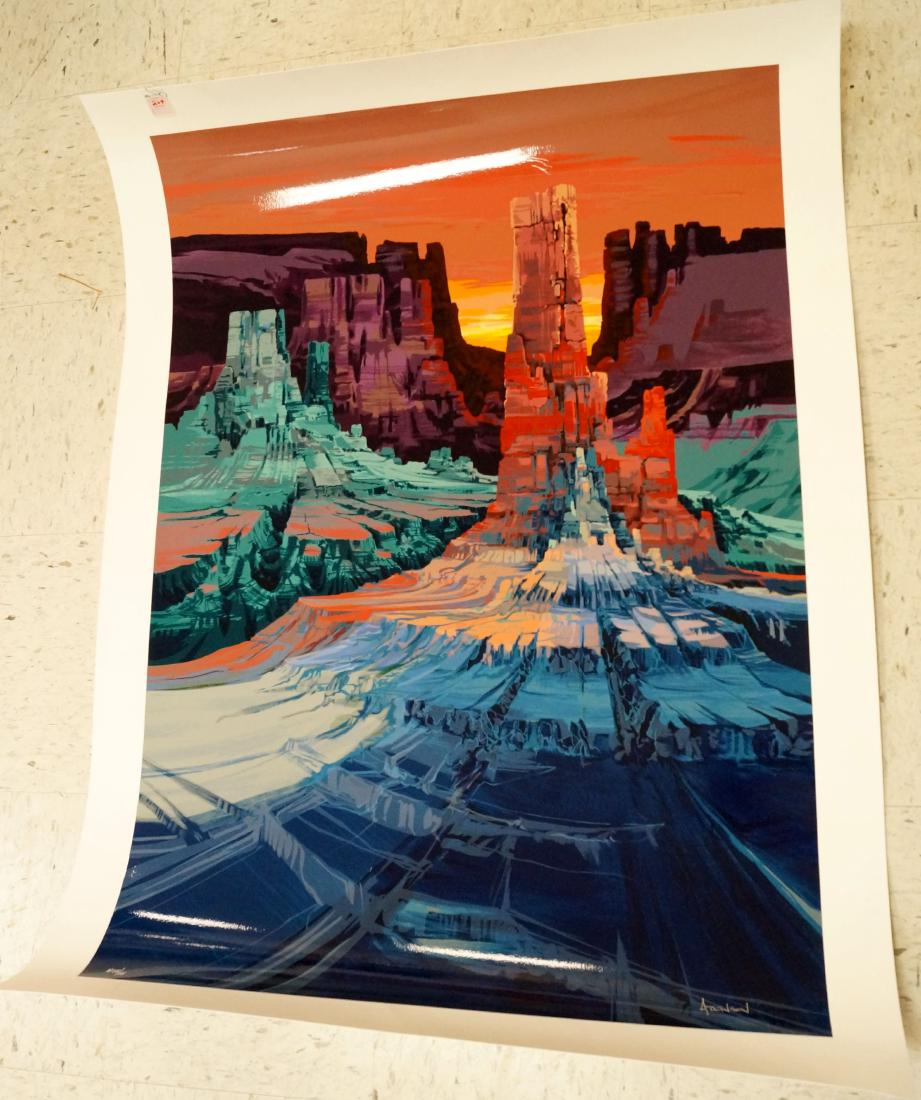 MICHAEL ATKINSON (AMERICAN 1946-), SERIGRAPH, "MONUMENT (1 of 1)