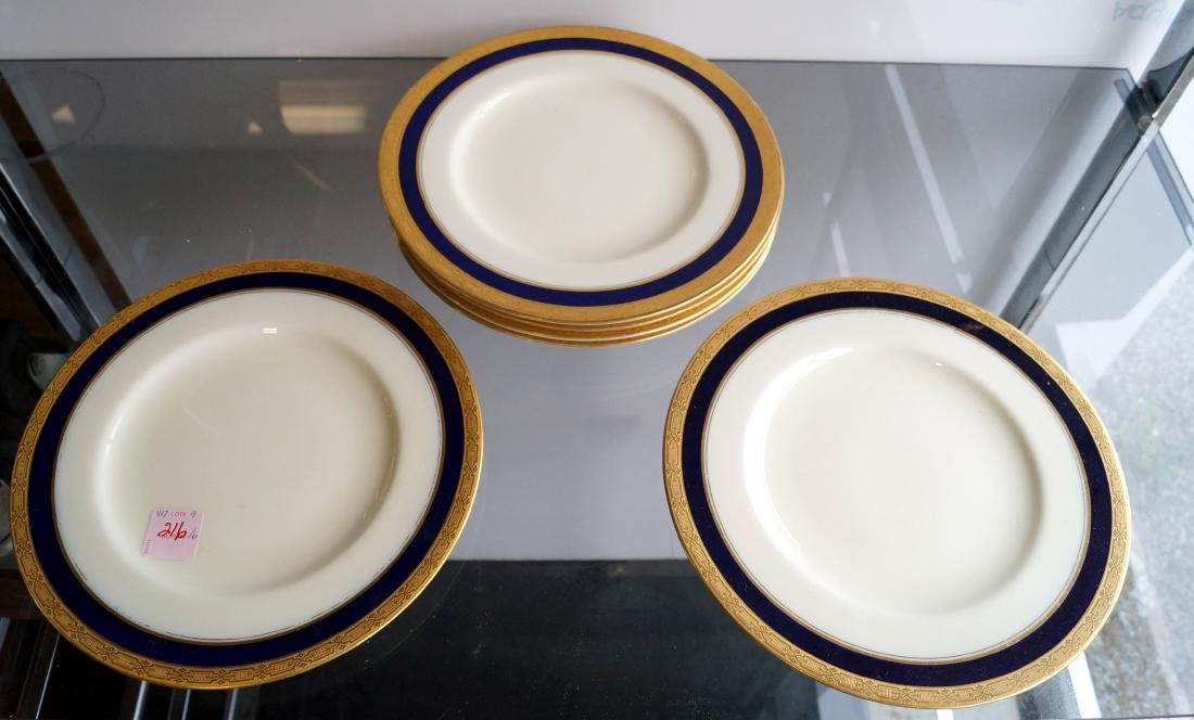 LOT (6) ROYAL WORCESTER DESSERT PLATES. DIAMETER 9 1/8" (1 of 1)