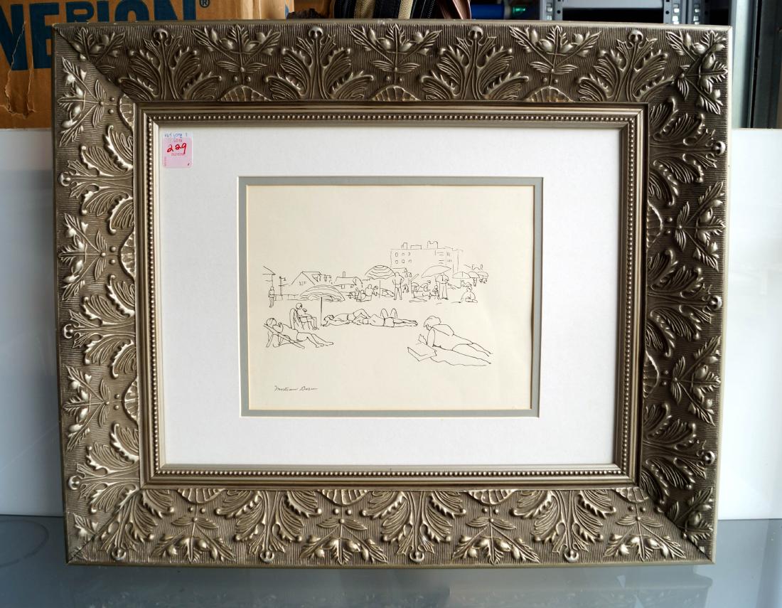 MORTIMER BORNE (NY 1902-1987), ENGRAVING, FIGURES ON (1 of 1)