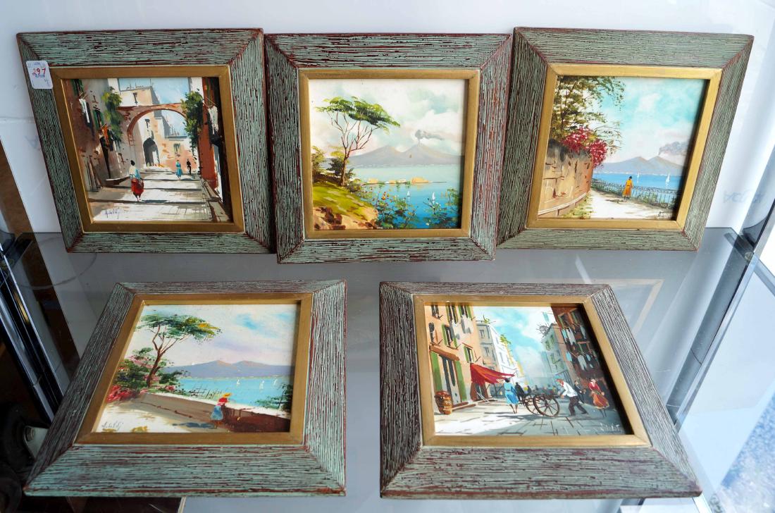 ANTONIO DEVITY (ITALIAN 1901-1993), SET (5) PAINTED (1 of 1)