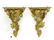PAIR BAROQUE STYLE CARVED AND GILT WALL SHELVES. HEIGHT