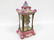 VINTAGE ANSONIA BRASS AND PORCELAIN CRYSTAL REGULATOR - 4