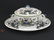 ITALIAN LE NOVE FAIENCE COVERED ECUELLE AND STAND, 18TH