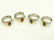 (2) PAIR ITALIAN 18K WHITE/YELLOW GOLD, DIAMOND, RUBY