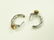 (2) PAIR ITALIAN 18K WHITE/YELLOW GOLD, DIAMOND, RUBY - 2