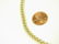 ITALIAN 18K YELLOW GOLD BEADED NECKLACE. LENGTH 16 1/2"; - 2