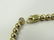 ITALIAN 18K YELLOW GOLD FLAT BEADED CHAIN BRACELET. - 4