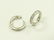 PAIR ITALIAN 18K BURNISHED WHITE GOLD AND DIAMOND - 2