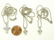 LOT (3) 18K WHITE GOLD AND DIAMOND CROSS PENDANTS WITH