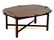 CHIPPENDALE STYLE CARVED MAHOGANY BUTLER'S TRAY TABLE.