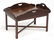 CHIPPENDALE STYLE CARVED MAHOGANY BUTLER'S TRAY TABLE. - 2