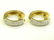 585/14K YELLOW GOLD AND DIAMOND HINGED AND ELONGATED