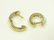 585/14K YELLOW GOLD AND DIAMOND HINGED AND ELONGATED - 2