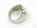 14K WHITE/YELLOW GOLD WORLD GLOBE RING. RING SIZE 8 3/4; - 3