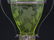 VINTAGE ETCHED VASELINE GLASS WINE SERVER WITH - 3