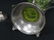 VINTAGE ETCHED VASELINE GLASS WINE SERVER WITH - 7
