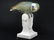 NYMPHENBURG PORCELAIN DECORATED GREEN PARROT. HEIGHT