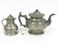 LOT (2) PEWTER, 19TH CENTURY INCLUDING TEAPOT, HEIGHT