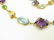 750 YELLOW GOLD AND RAINBOW SEMI-PRECIOUS STONE - 2