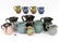 LOT (12) ASSORTED JUG TOWN POTTERY PITCHERS, SIGNED.