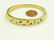 750 YELLOW GOLD GEM-SET HINGED BANGLE BRACELET WITH - 2