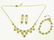 SET (3) 750 YELLOW GOLD CHOCOLATE/WHITE DIAMOND