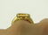 750 BURNISHED YELLOW GOLD AND EMERALD-CUT CITRINE RING. - 3