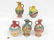 LOT (5) ASSORTED VINTAGE GLAZED REDWARE HANDLED JUGS - 2