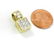 18K YELLOW GOLD AND DIAMOND PENDANT SET WITH (5) 3.0MM