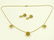 SET (2) 750 YELLOW GOLD, CITRINE AND DIAMOND NECKLACE